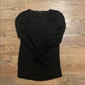 Zara lace inset tee size Small GUC